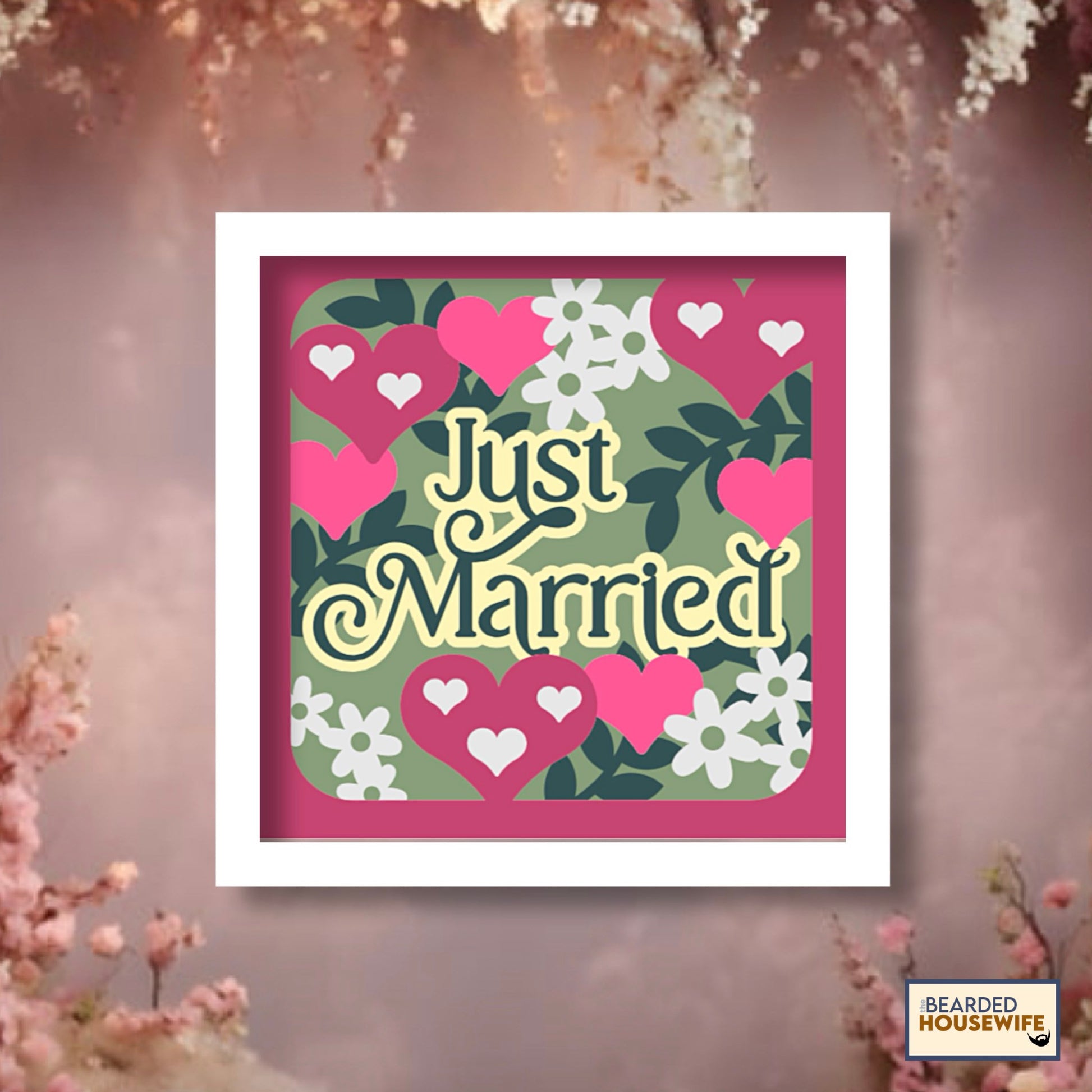 just married shadow box
