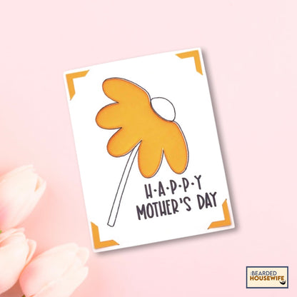 mothers day coneflower insert card