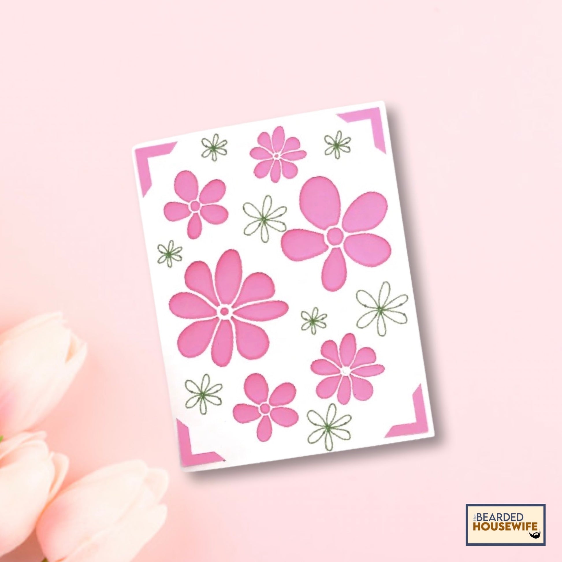 flower cutout insert card