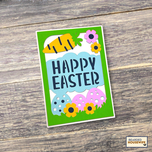 happy happy easter layered card