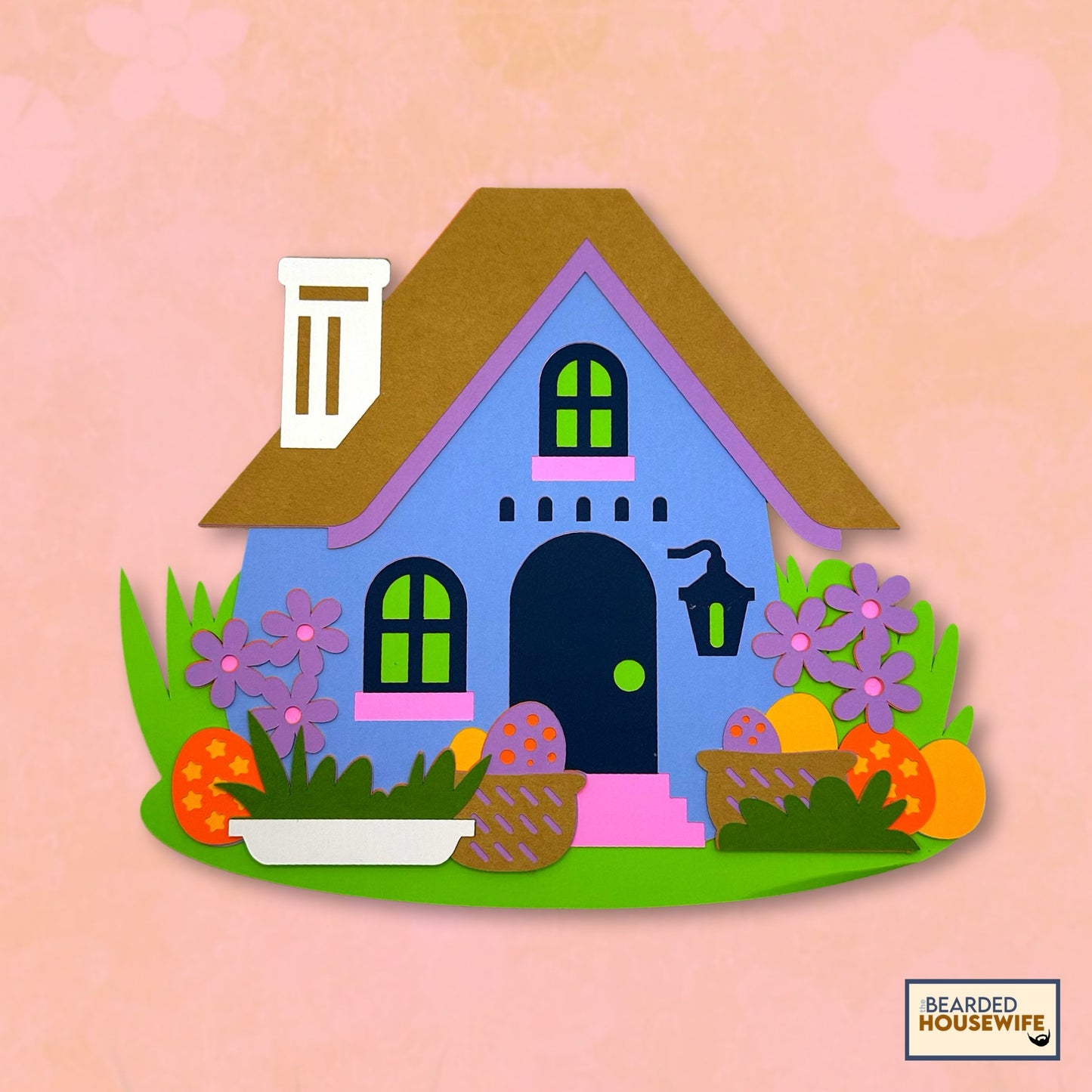 easter house paper craft