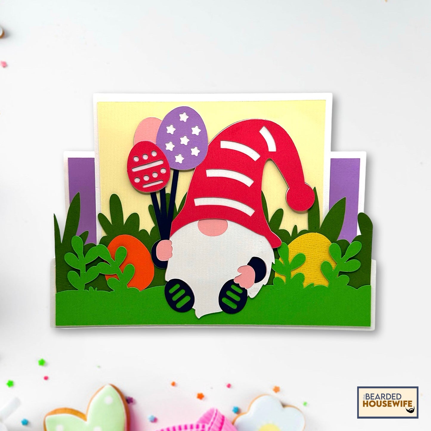 Easter Gnome Stepper Card
