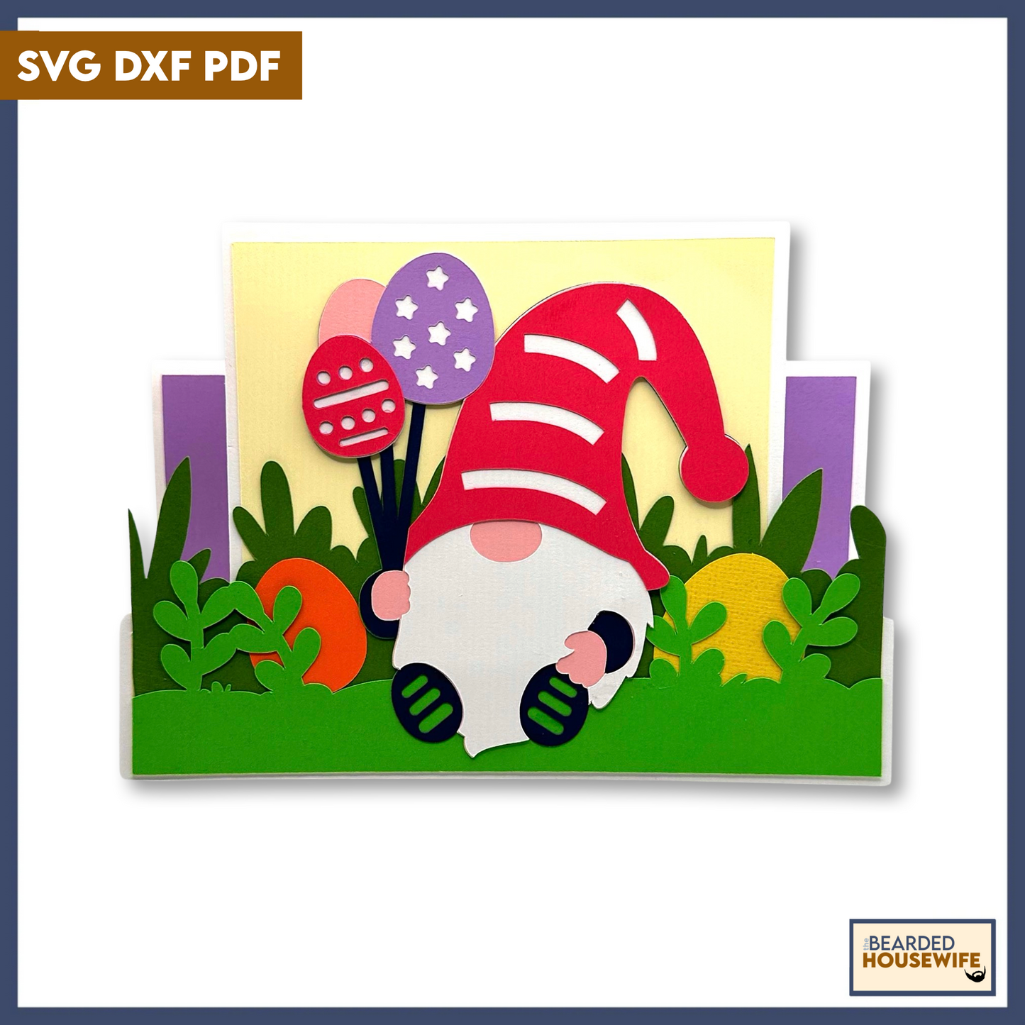 Easter Gnome Stepper Card