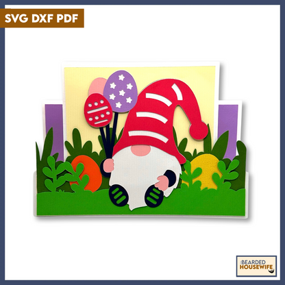 Easter Gnome Stepper Card