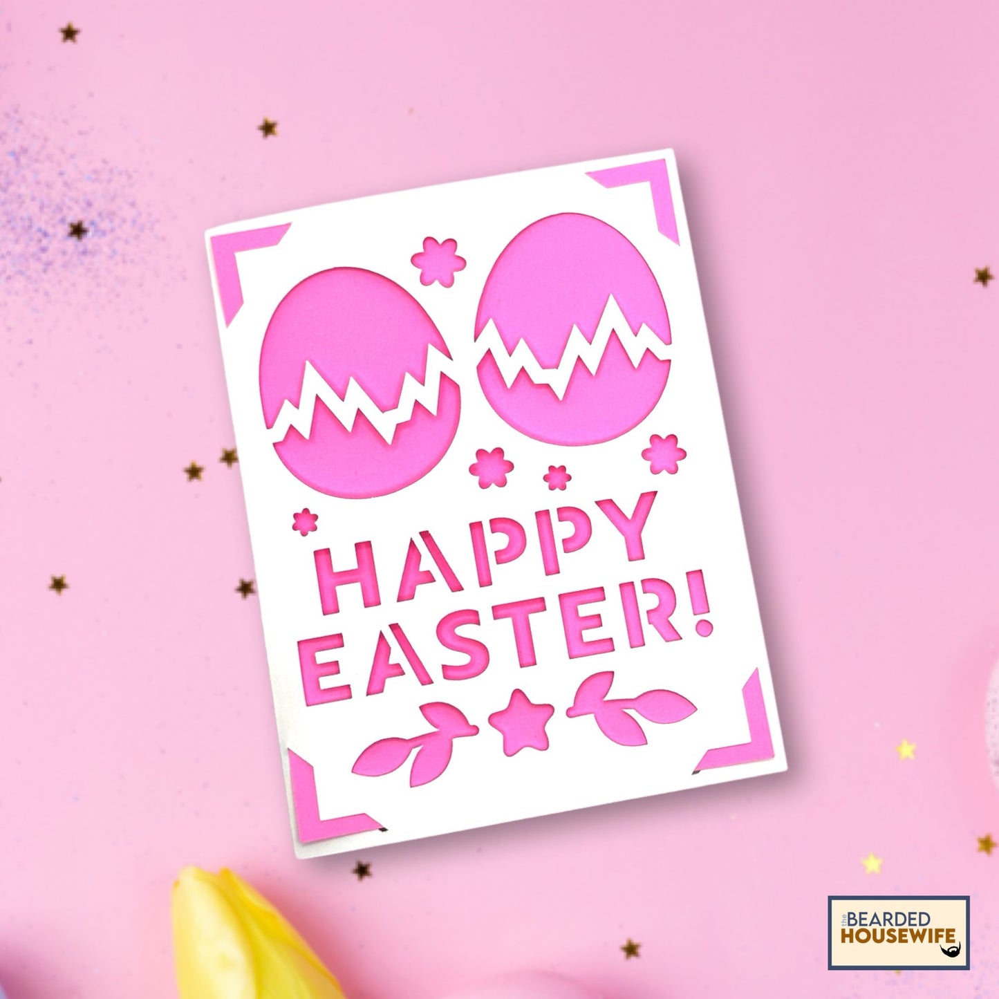 two easter eggs insert card