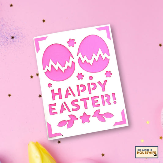 two easter eggs insert card
