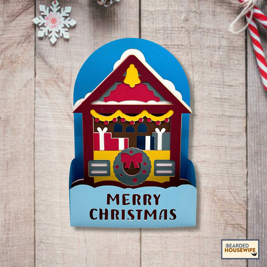 christmas market box card