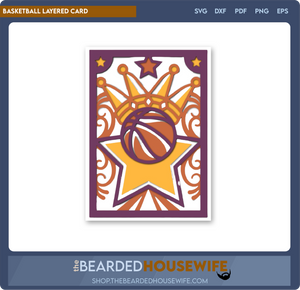 Basketball Layered Card