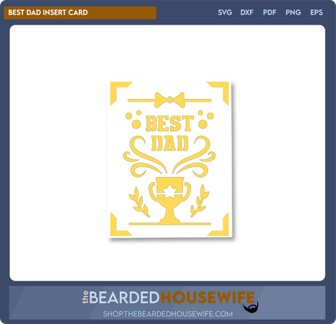best dad insert card