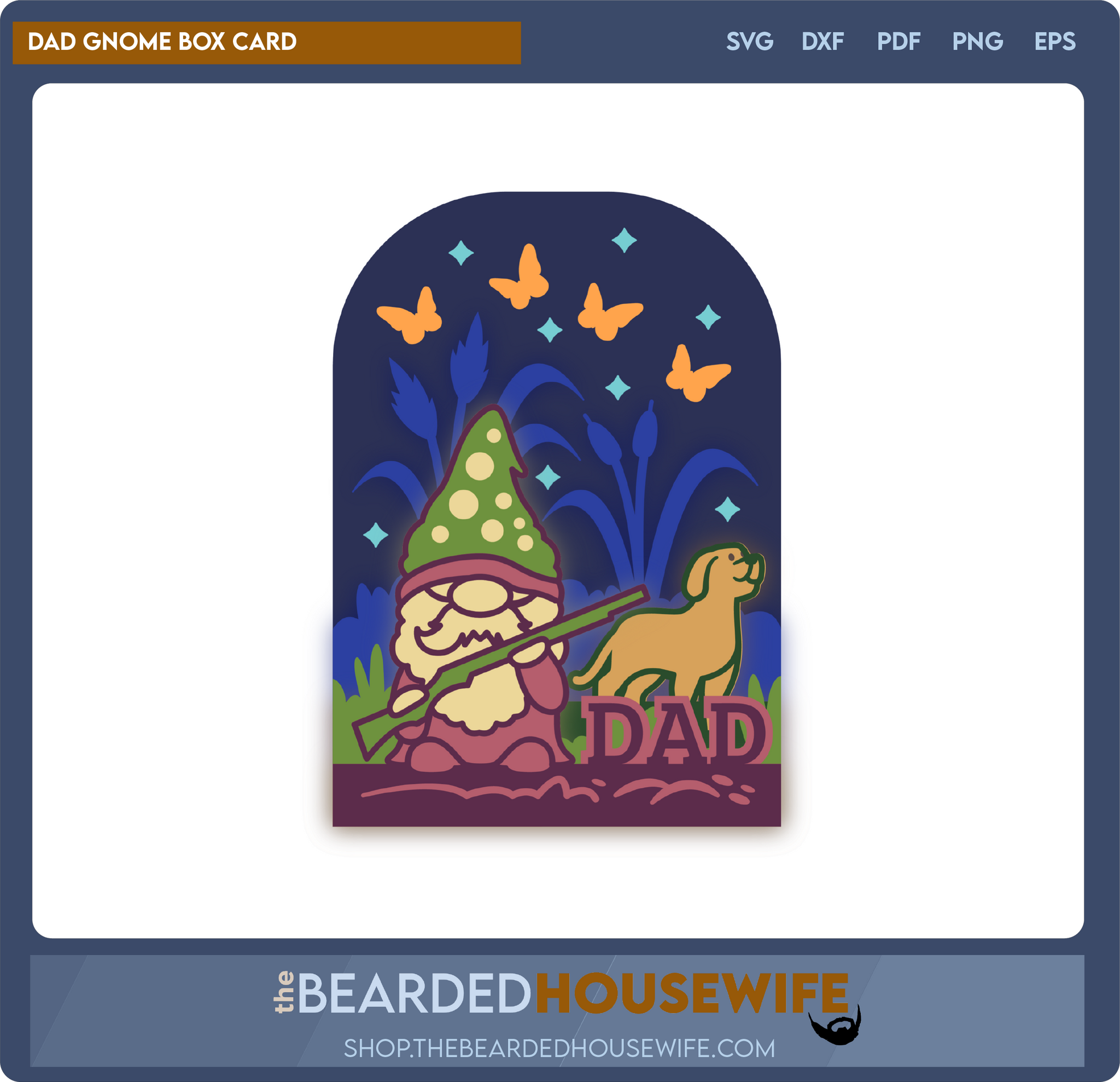 dad gnome box card