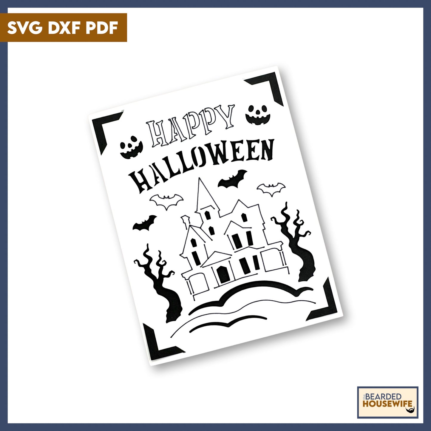 Halloween House Insert Card