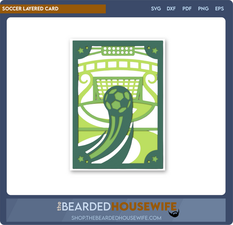 Soccer Layered Card