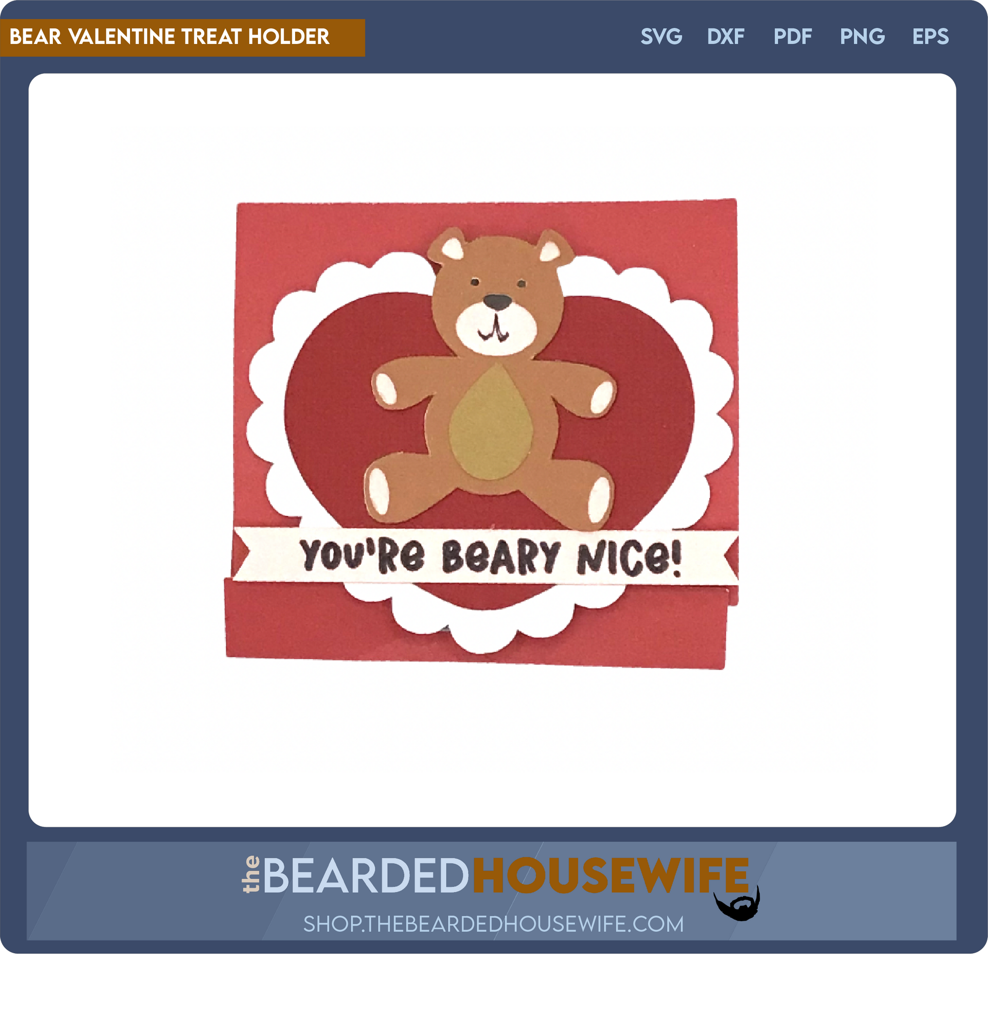 bear valentine treat holder - the bearded housewife
