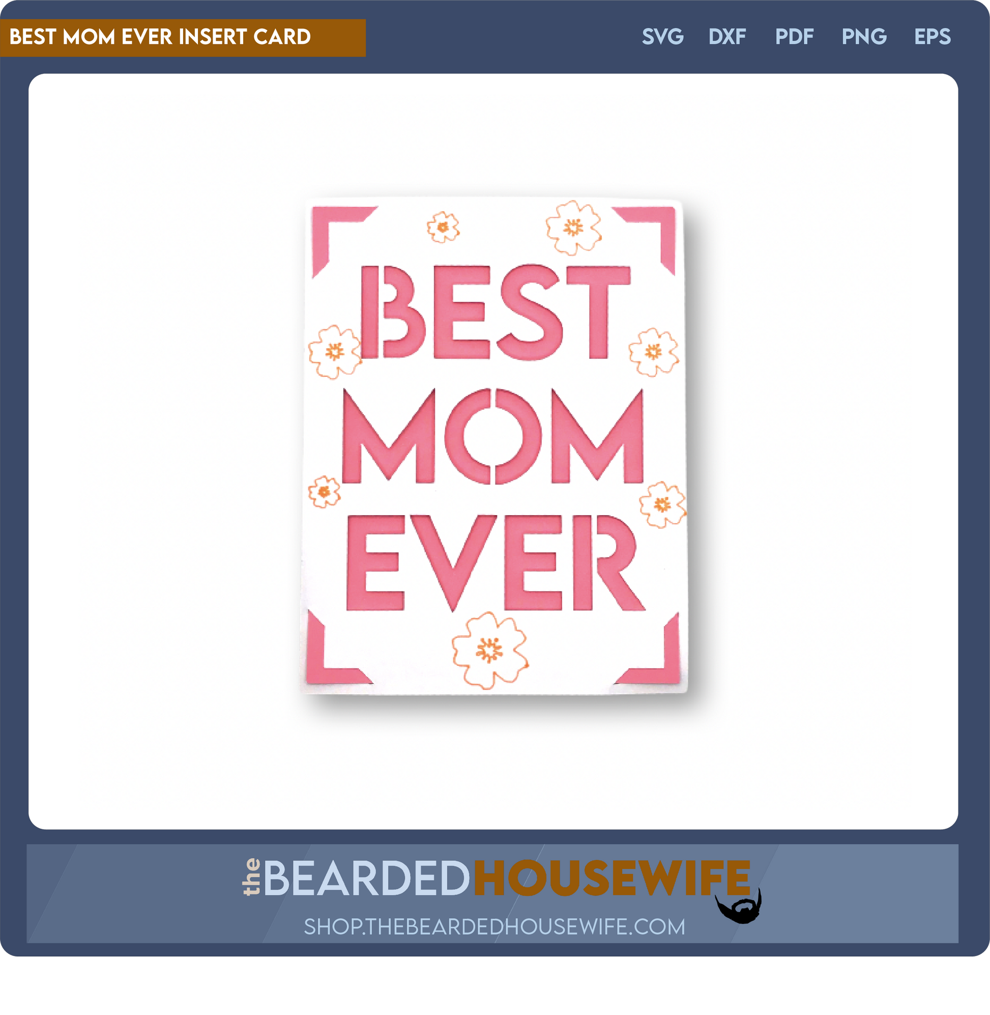 best mom ever insert card - the bearded housewife