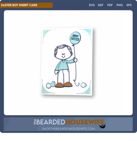 Easter Boy Insert Card