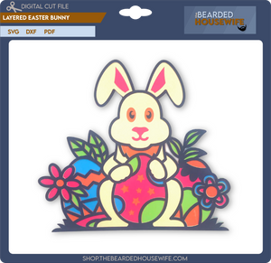 layered easter bunny