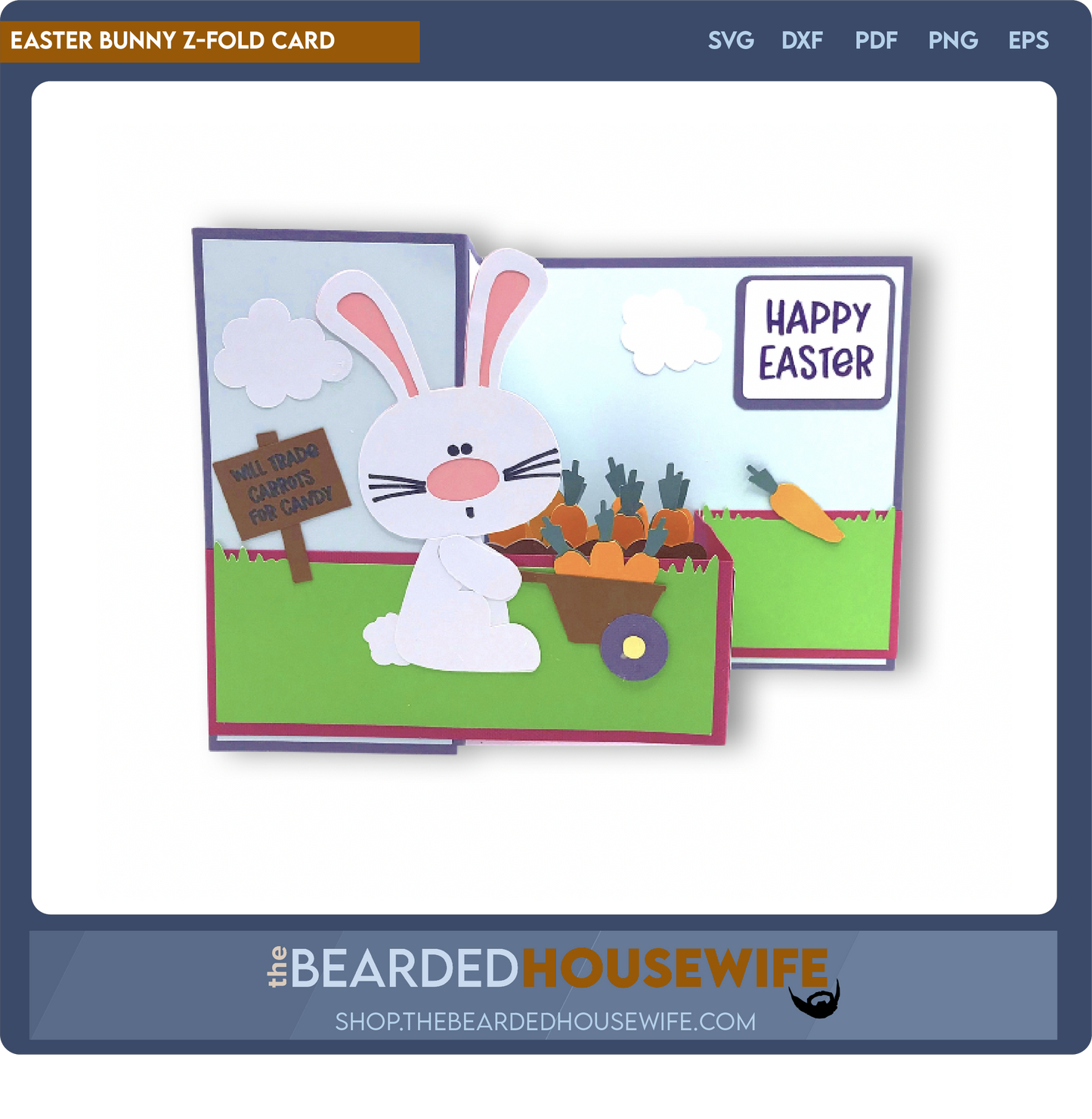 Easter Bunny Z-Fold Card