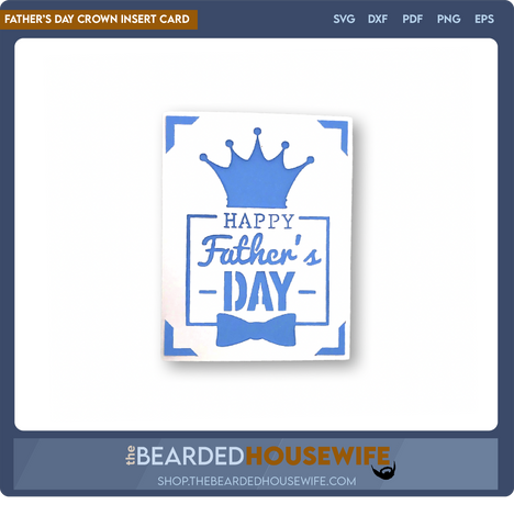 Father's Day Crown Insert Card
