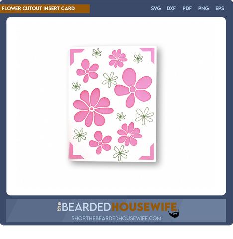Flower Cutout Insert Card