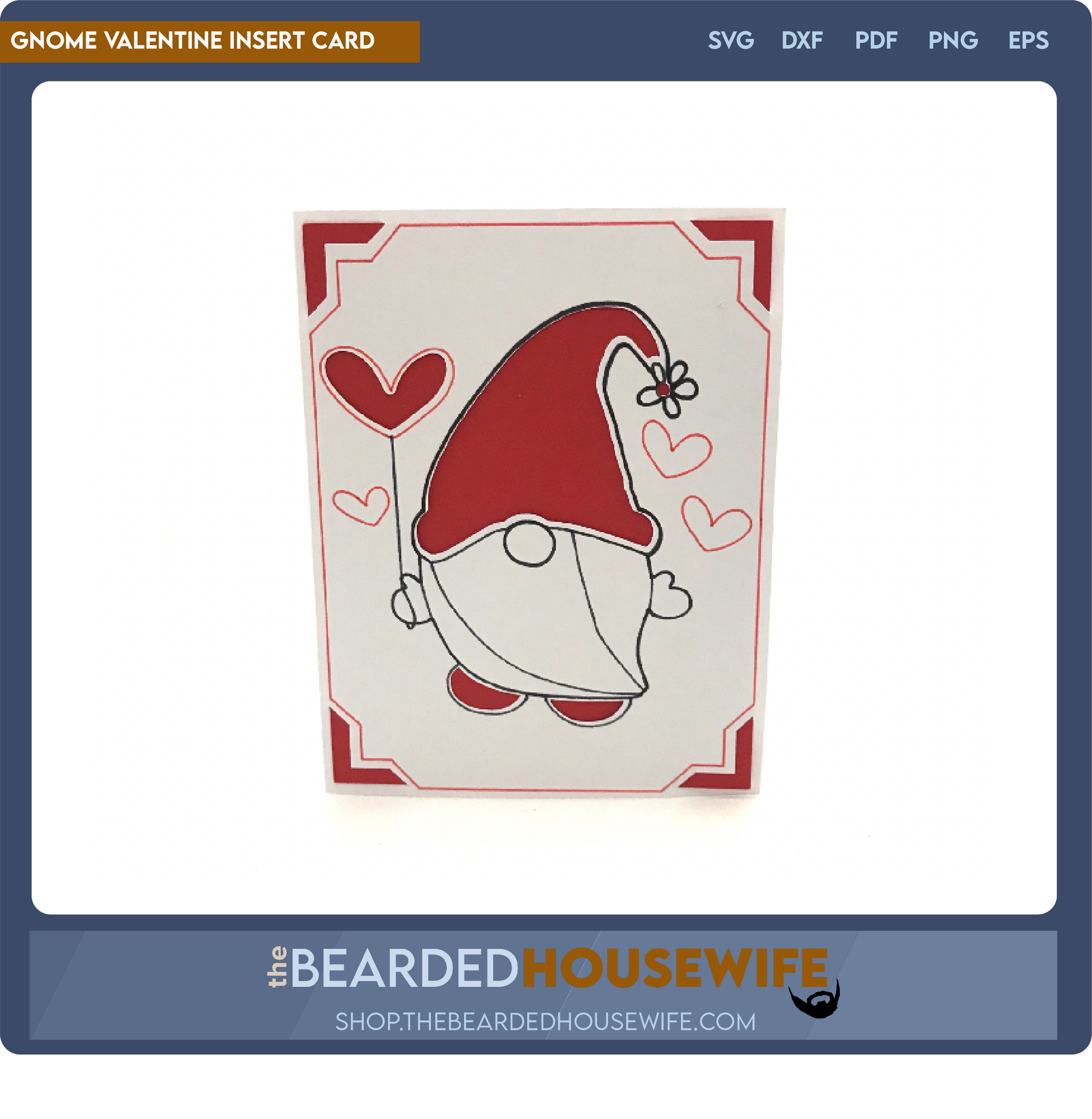 Gnome Valentine Insert Card