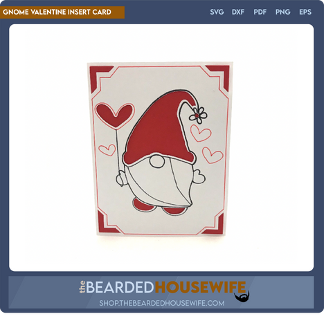 Gnome Valentine Insert Card