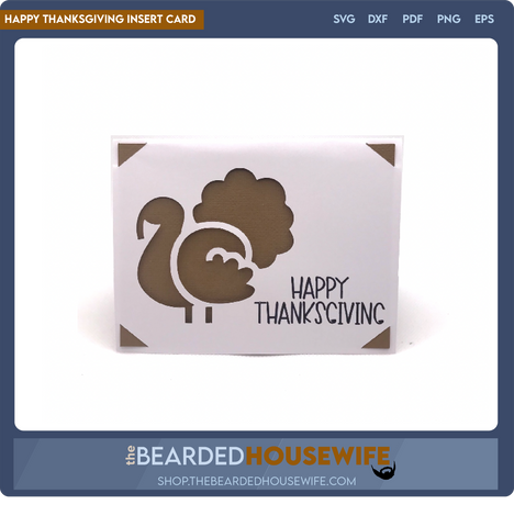 Happy Thanksgiving Insert Card