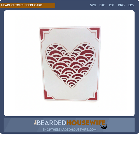 Heart Cutout Insert Card