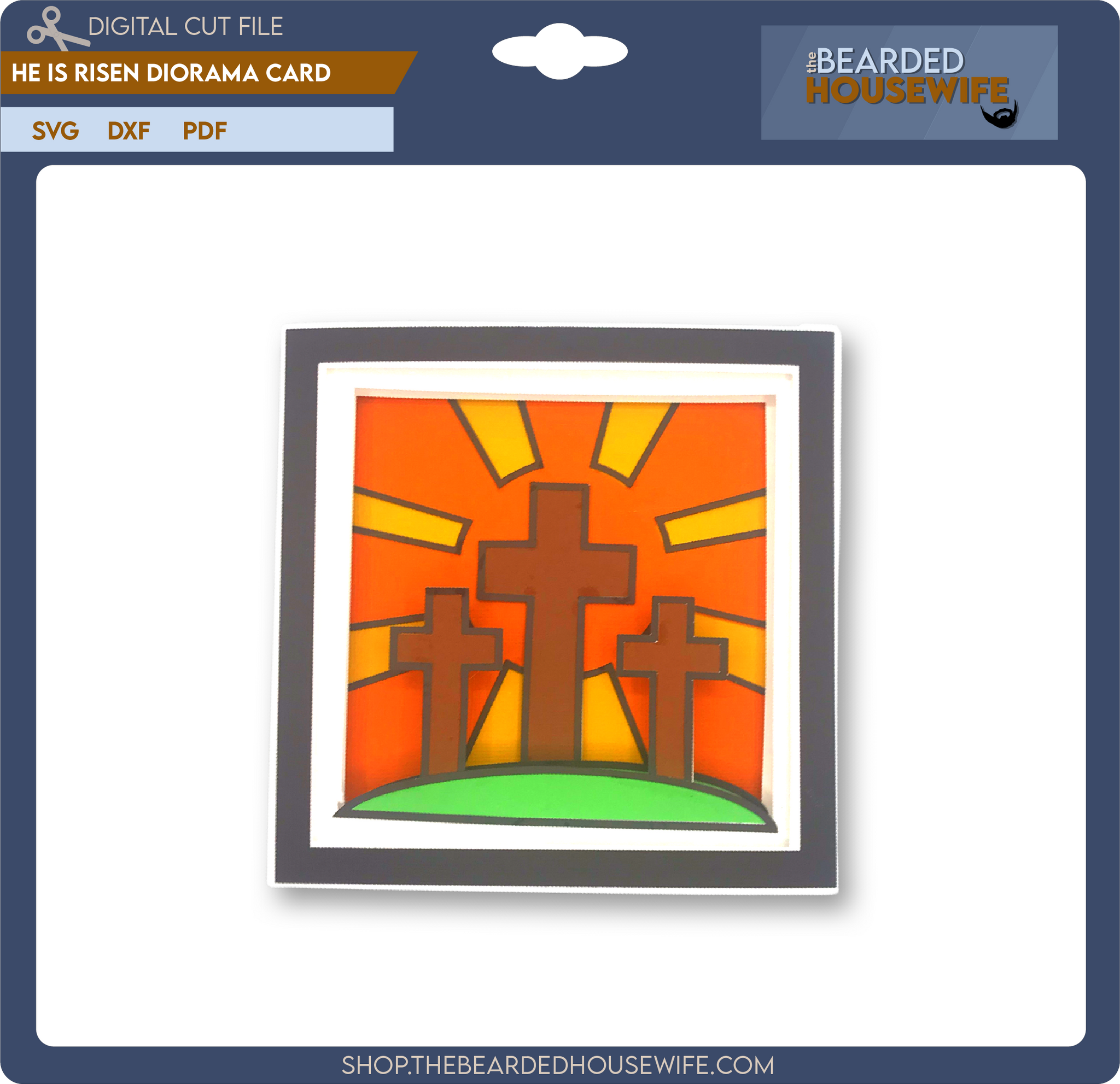He is Risen Diorama Card