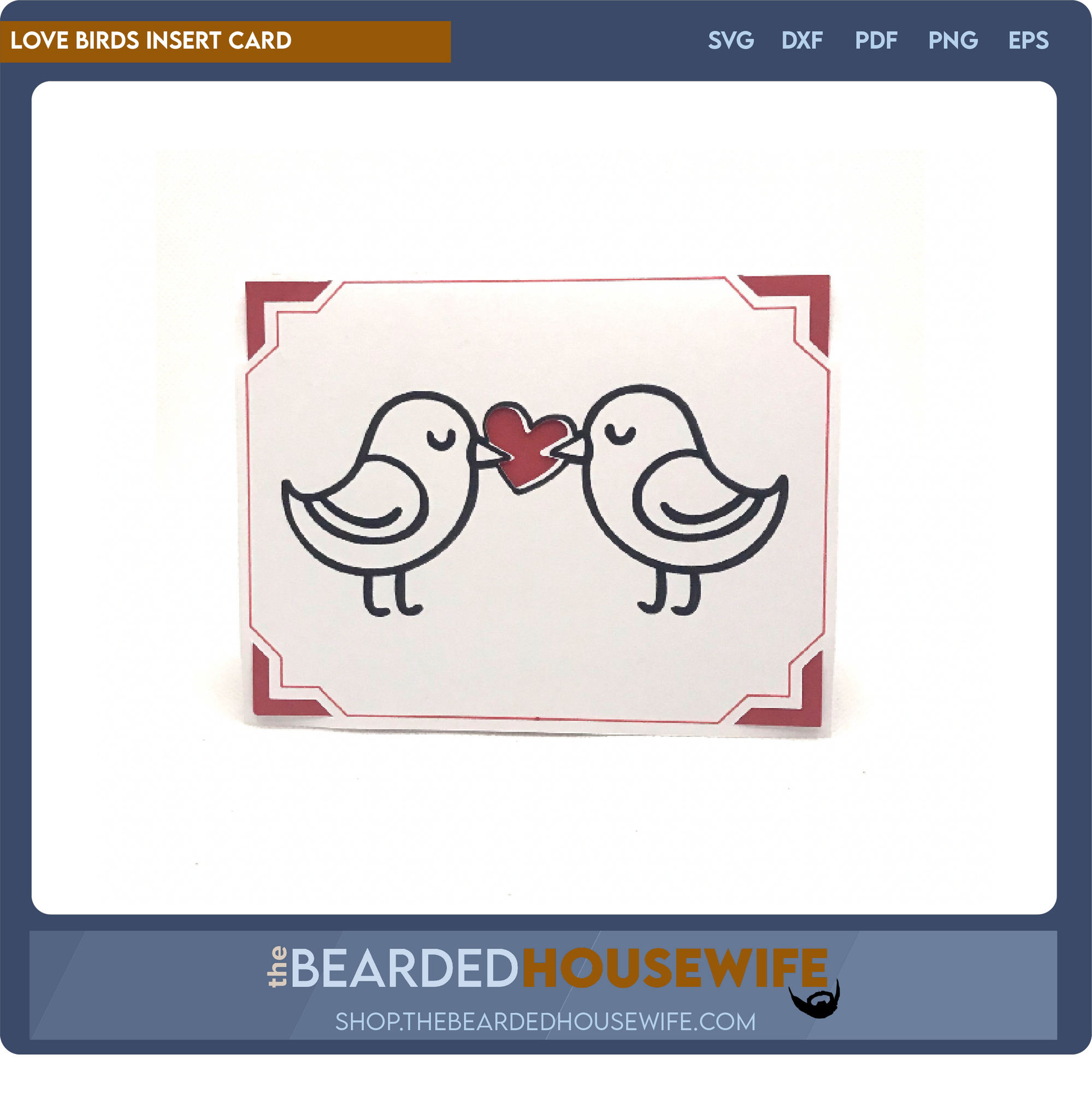 Love Birds Insert Card