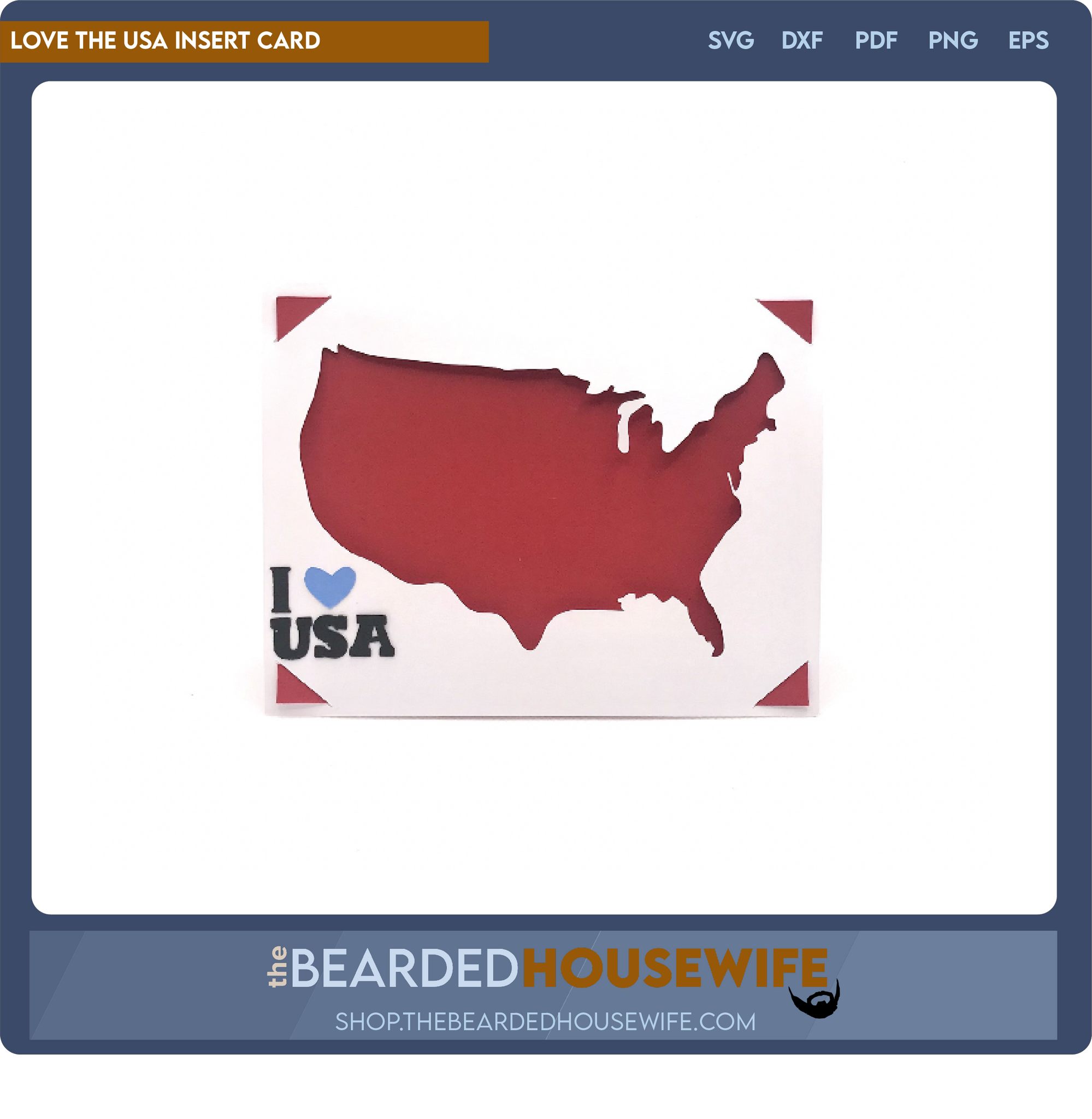 Love the USA Insert Card