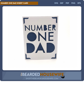 Number One Dad Insert Card