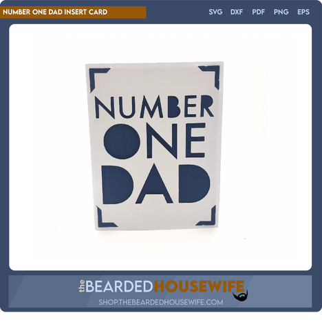 Number One Dad Insert Card
