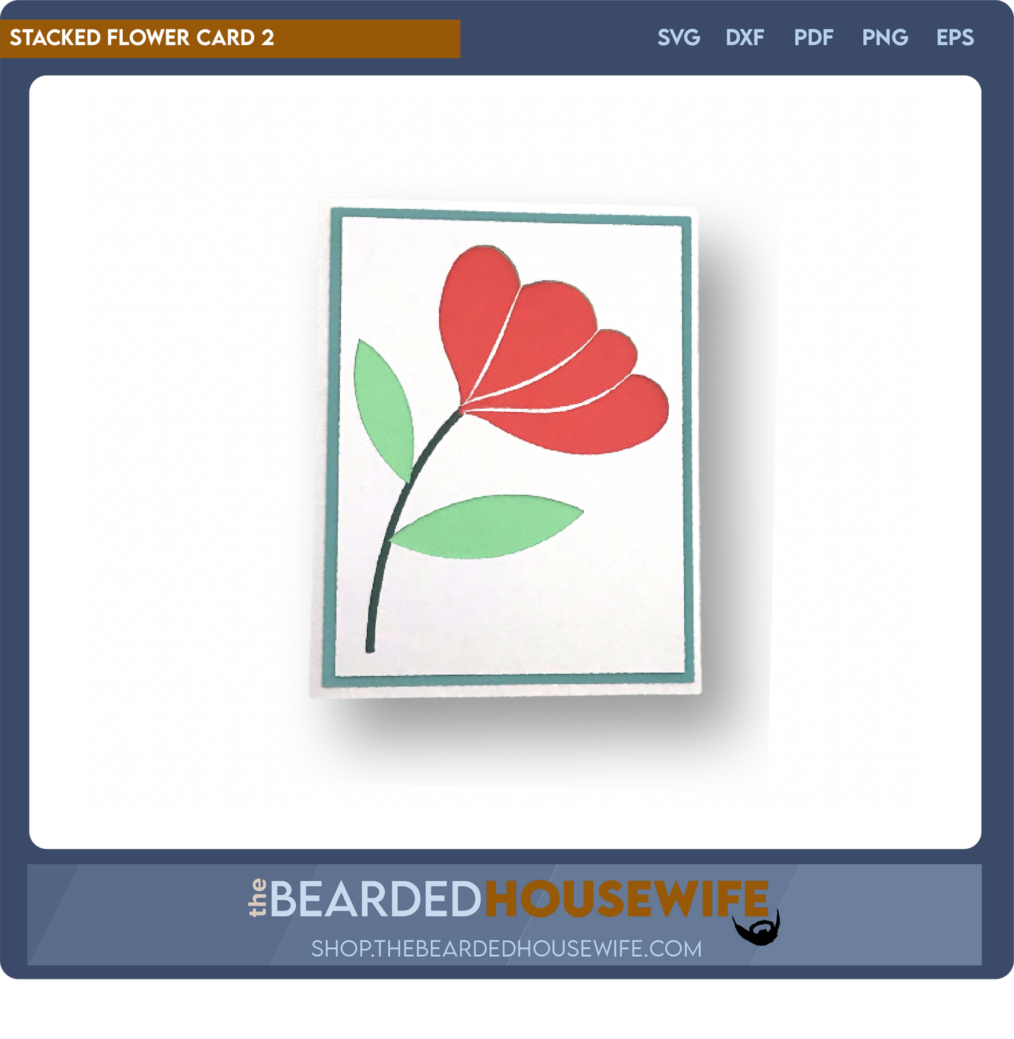 Stacked Flower Card 2